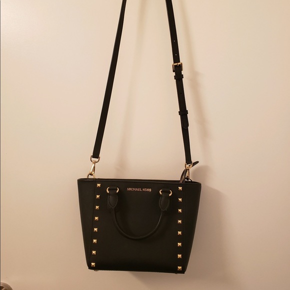 Michael Kors Black Stud Bag - Picture 3 of 7